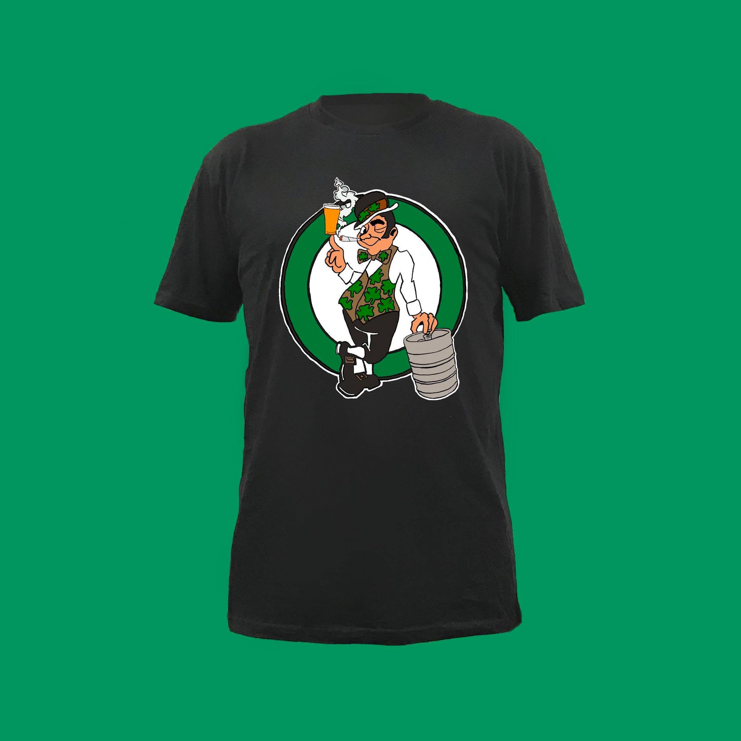 BOSTON KEG PARTY: CELTICS EDITION BLACK - FRONT ONLY