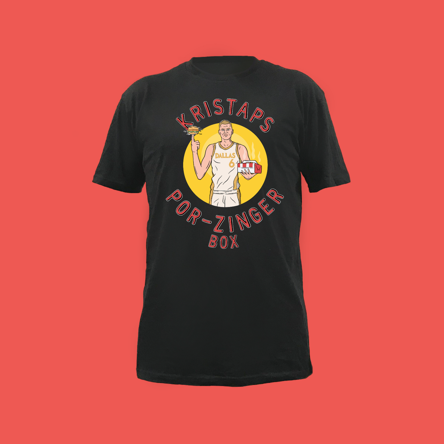 Porzinger-Box Tee - BLACK FRONT ONLY