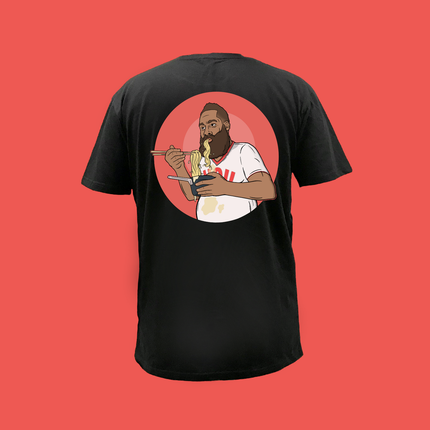 JAMES NOT SO HARDEN BLACK - FRONT AND BACK