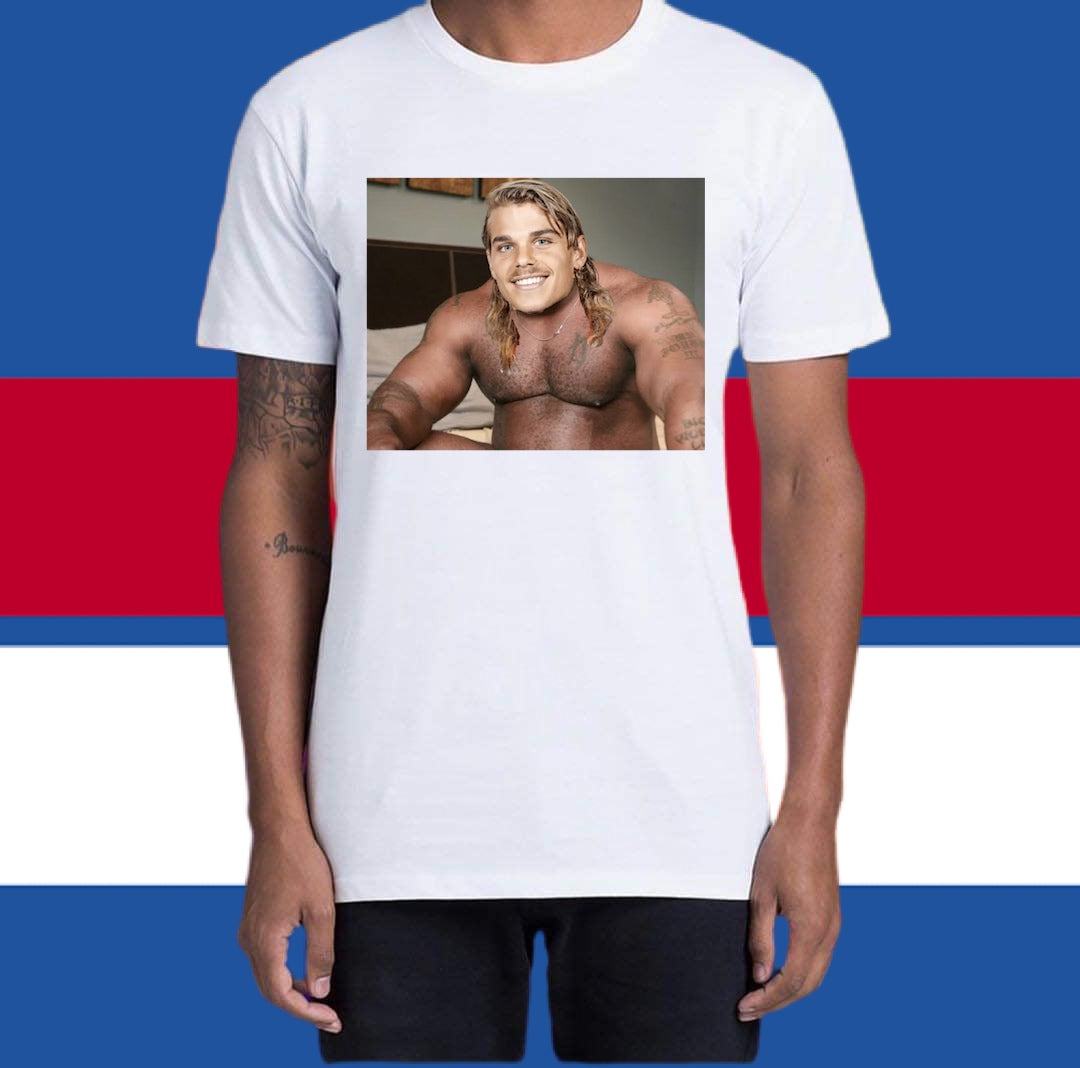 BIG BAILEY SMITH TEE: WHITE - FRONT ONLY