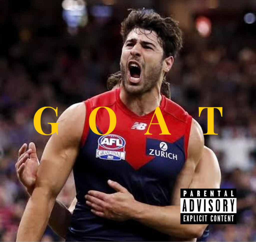 Petracca the GOAT TEE: WHITE - FRONT ONLY