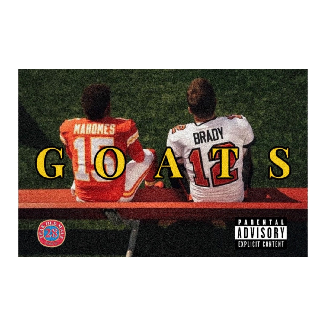 THE GOATS TEE: WHITE - FRONT ONLY