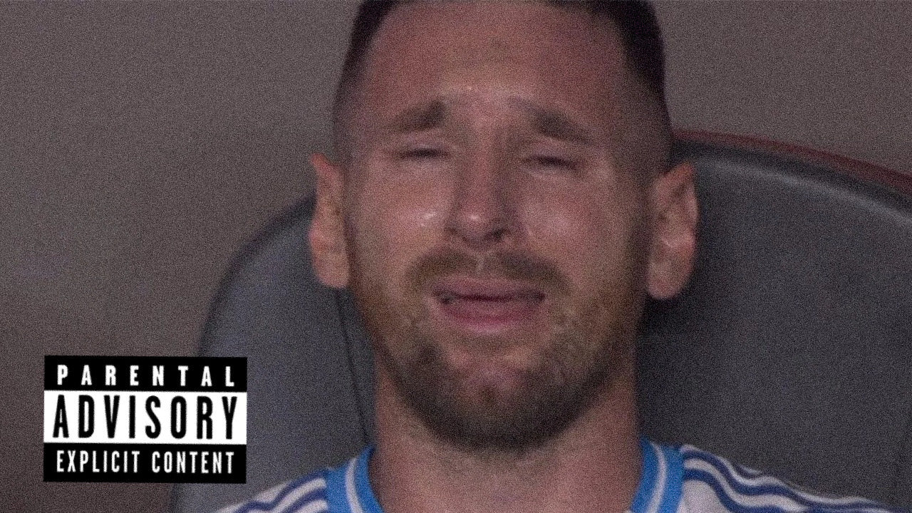 No Context Messi Tears Tee- WHITE FRONT ONLY