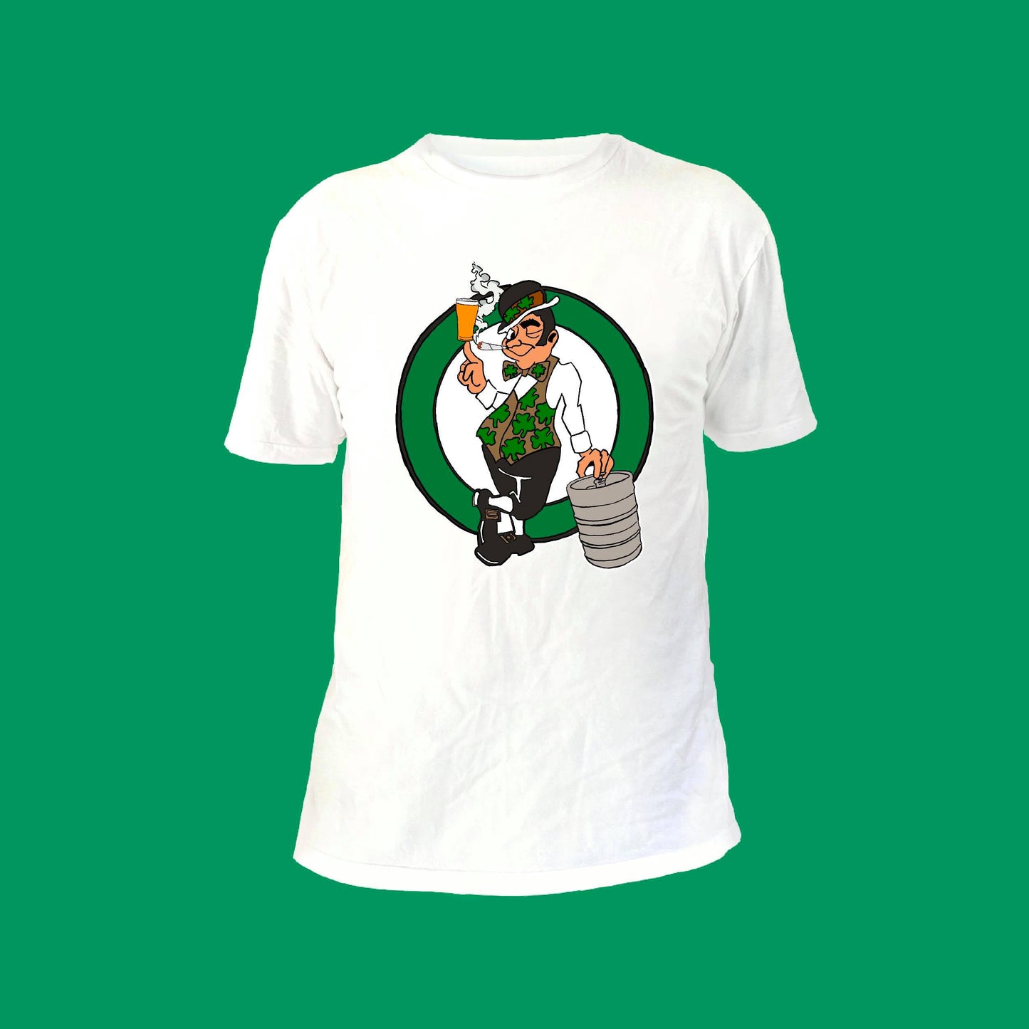 BOSTON KEG PARTY: CELTICS EDITION WHITE - FRONT ONLY