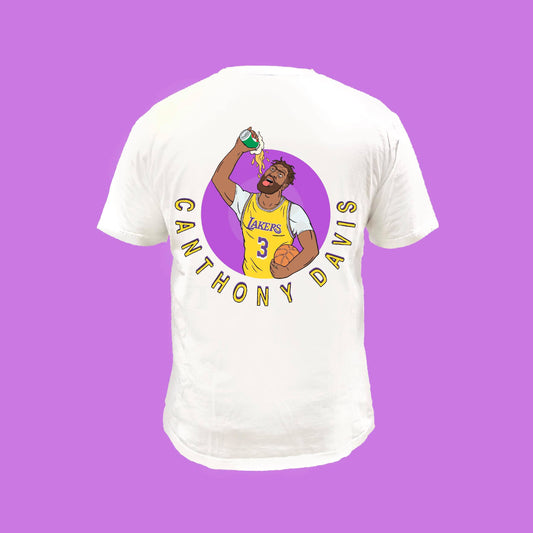 CANTHONY DAVIS WHITE - FRONT AND BACK