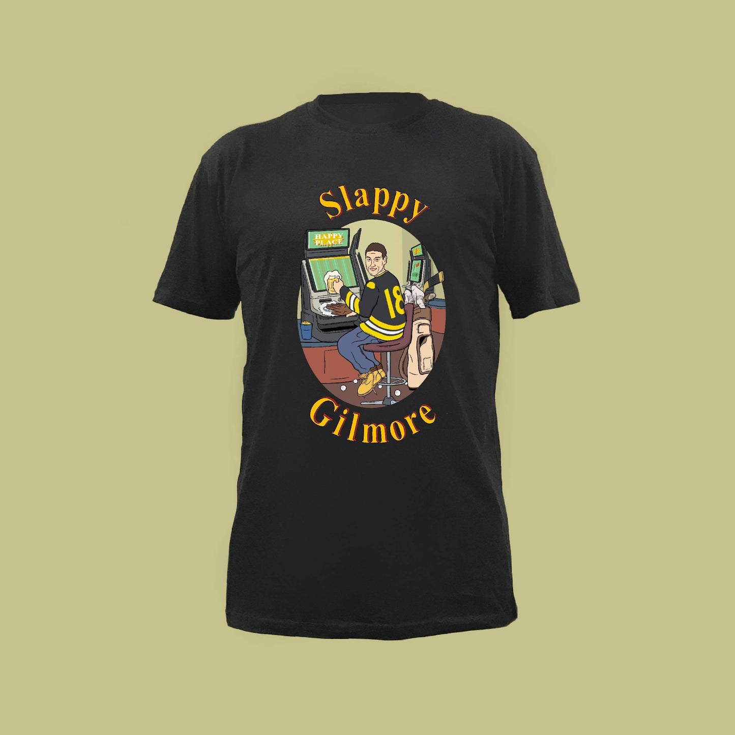 Slappy Gilmore Tee - BLACK FRONT ONLY