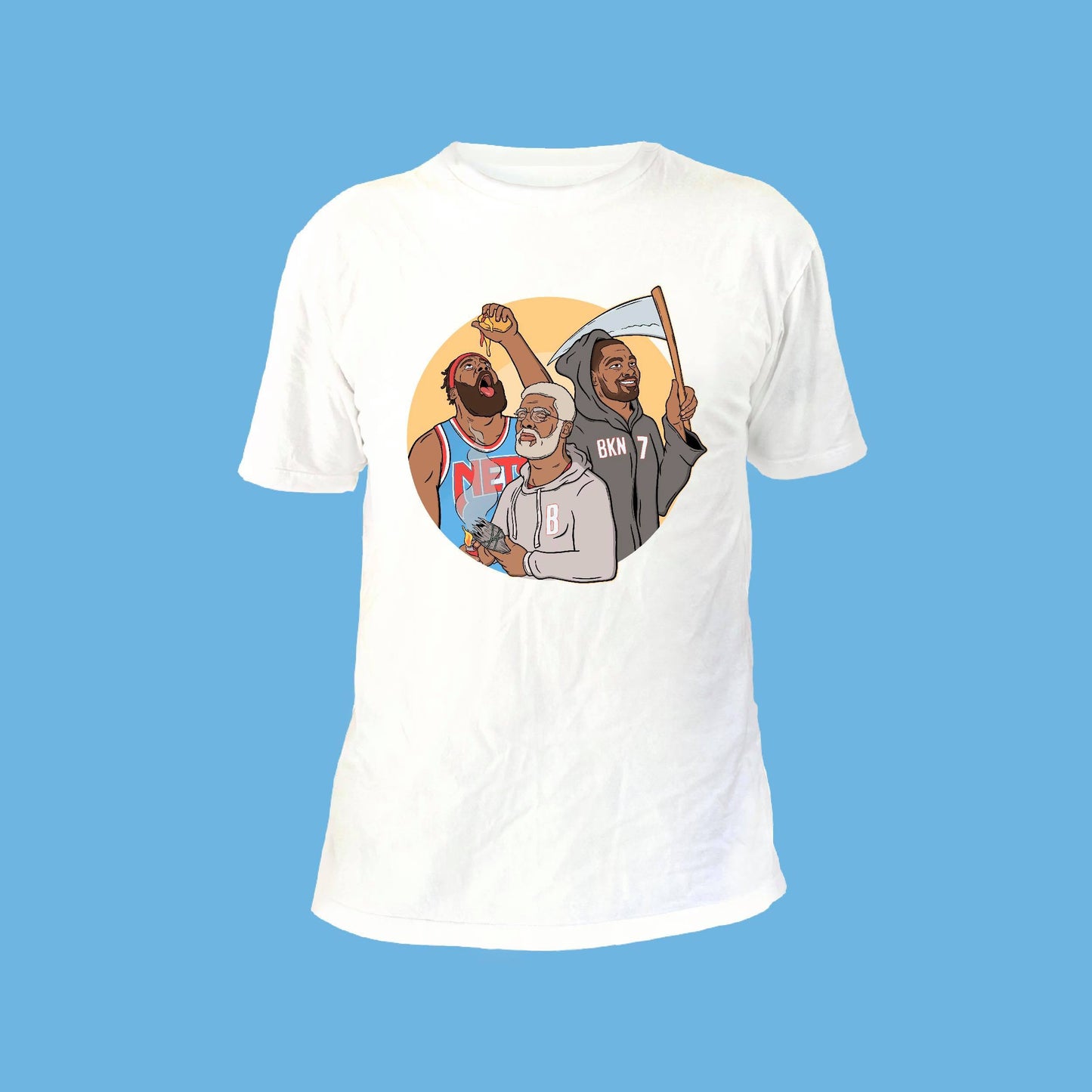 THE BIG 3 TEE - WHITE FRONT ONLY