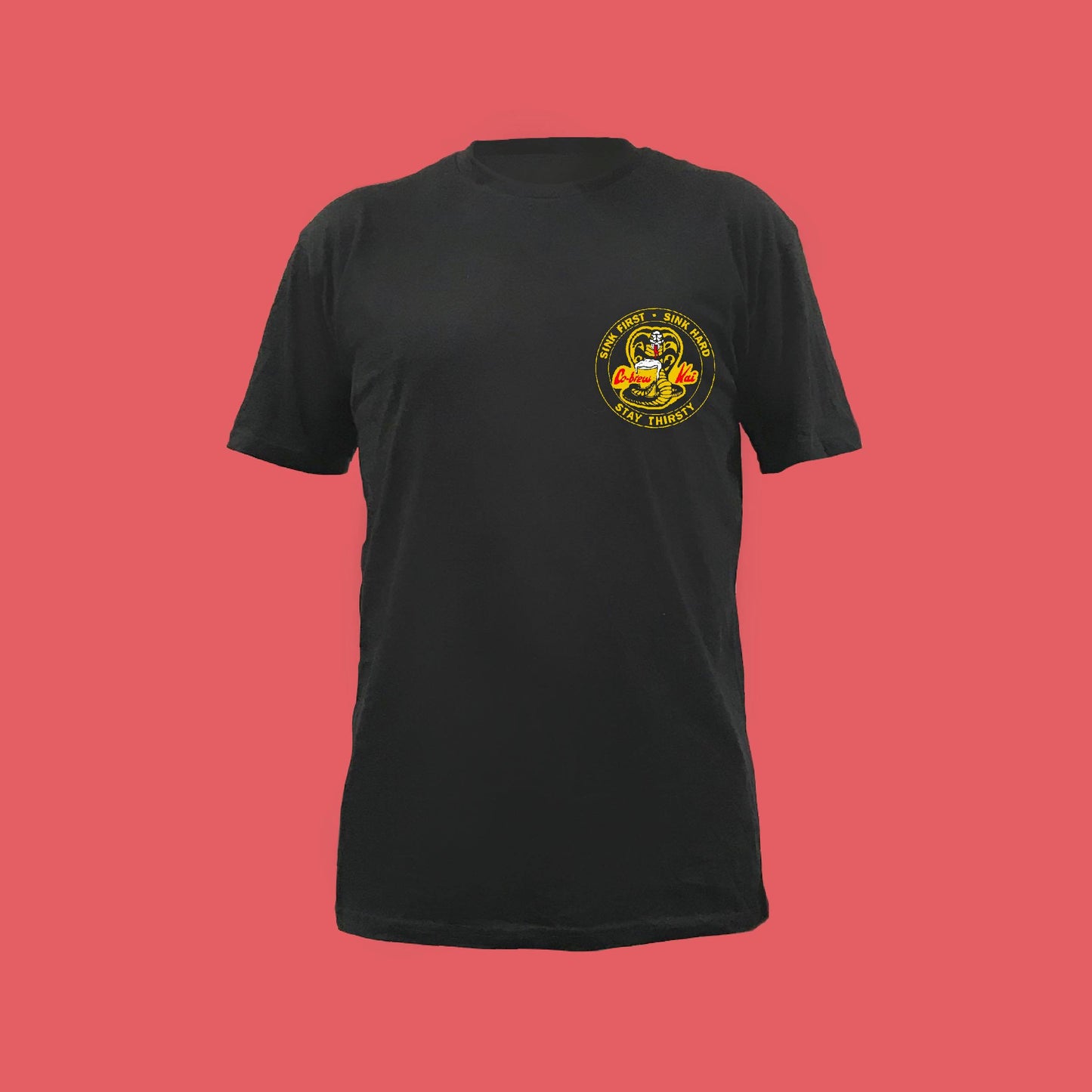 COBREW KAI TEE BLACK - FRONT AND BACK