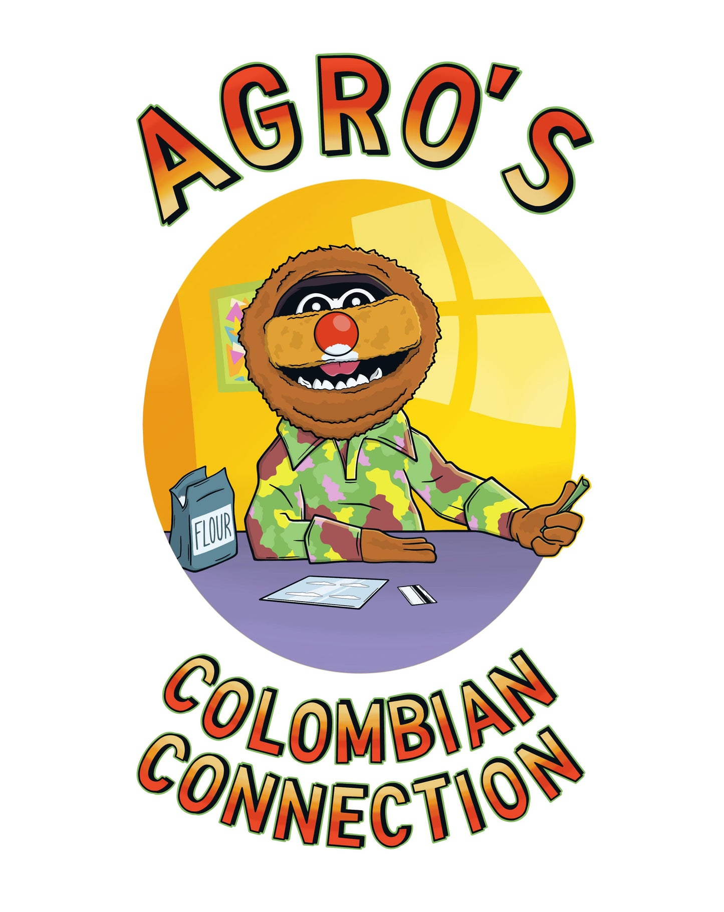 AGROS COLOMBIAN CONNECTION TEE - WHITE FRONT ONLY