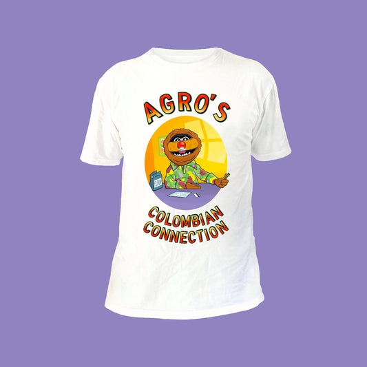 AGROS COLOMBIAN CONNECTION TEE - WHITE FRONT ONLY