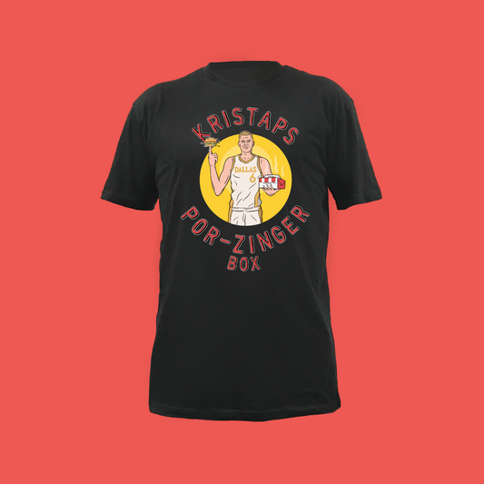 Porzinger-Box Tee - BLACK FRONT ONLY