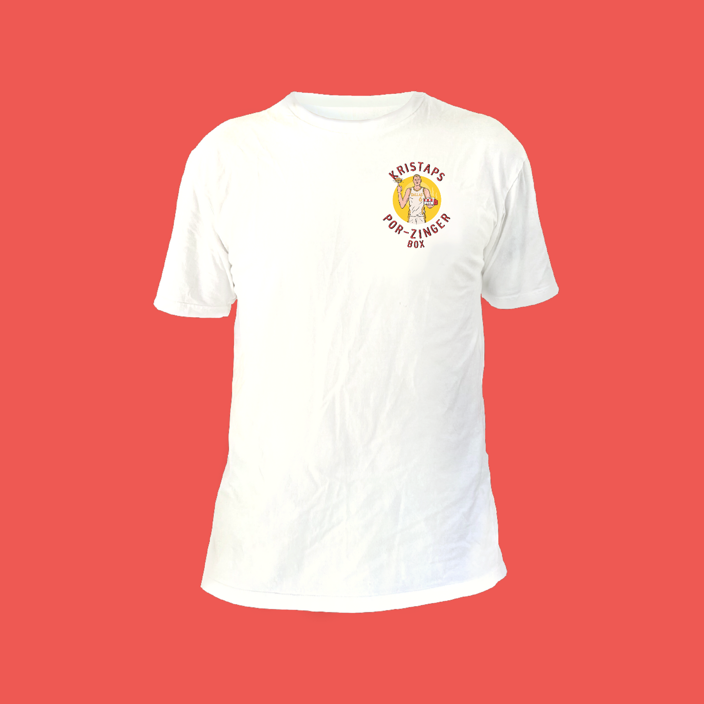 Porzinger-Box Tee - WHITE FRONT AND BACK