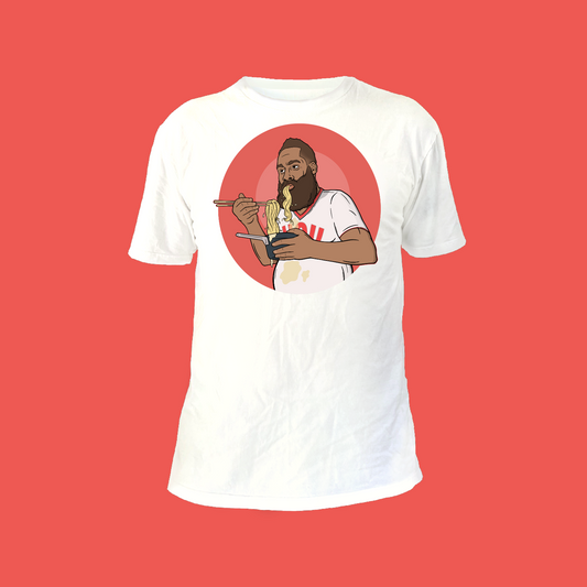 JAMES NOT SO HARDEN WHITE - FRONT ONLY