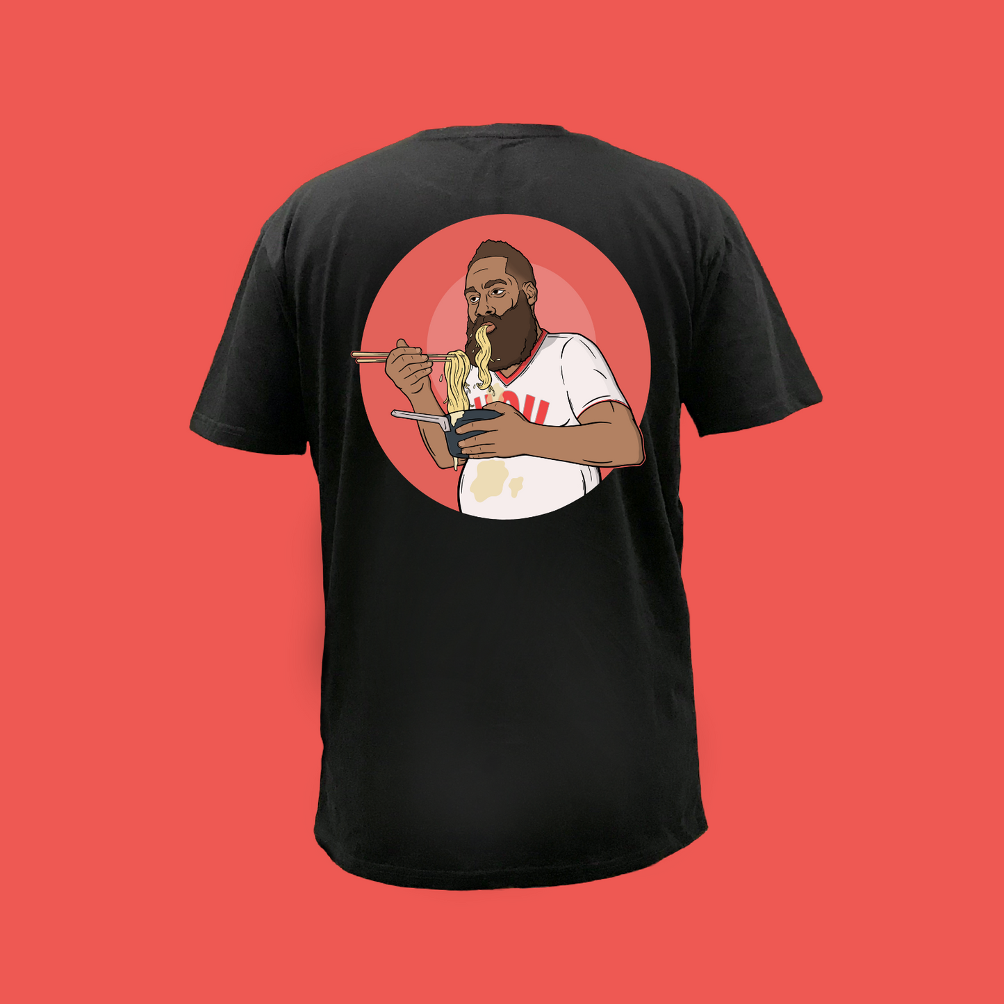 JAMES NOT SO HARDEN  BLACK - FRONT AND BACK