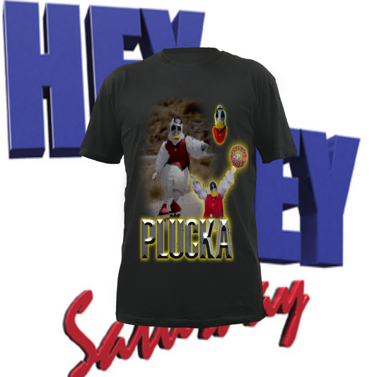 Plucka Tee - BLACK FRONT ONLY