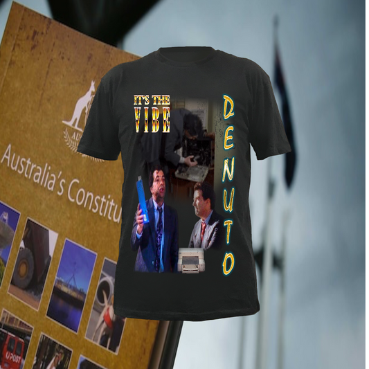 Denuto Tee - BLACK FRONT ONLY