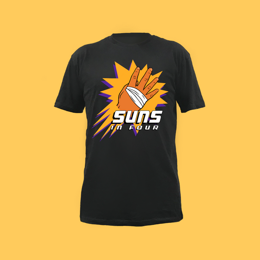 SUNS IN 4 Tee - BLACK FRONT ONLY