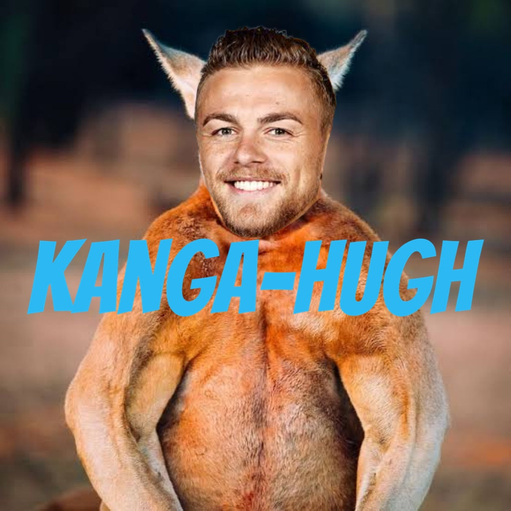 KANGA-HUGH: WHITE - FRONT ONLY