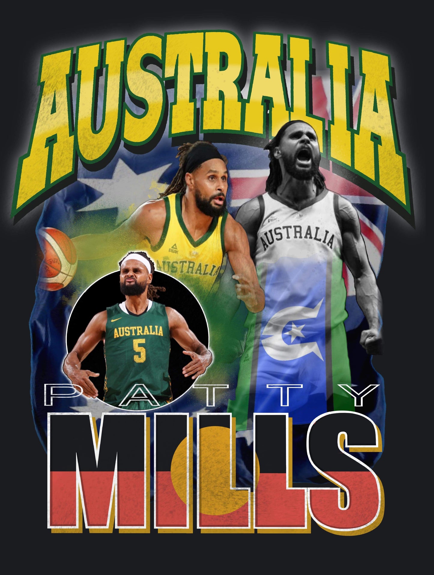 Patty “The GOAT” Mills Tribute Tee - BLACK FRONT ONLY