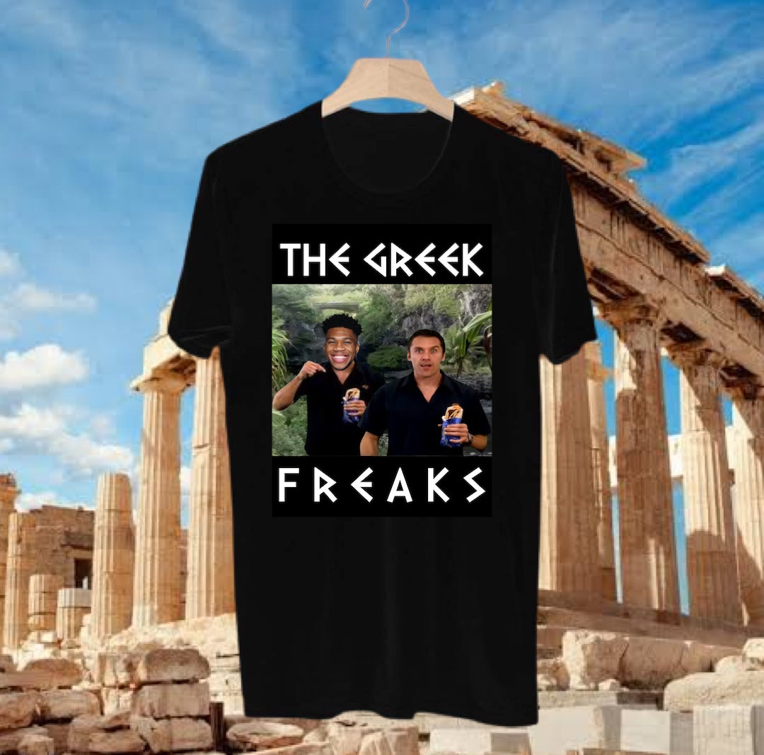 GIANNIS KOUTA SOUVA Tee - BLACK FRONT ONLY