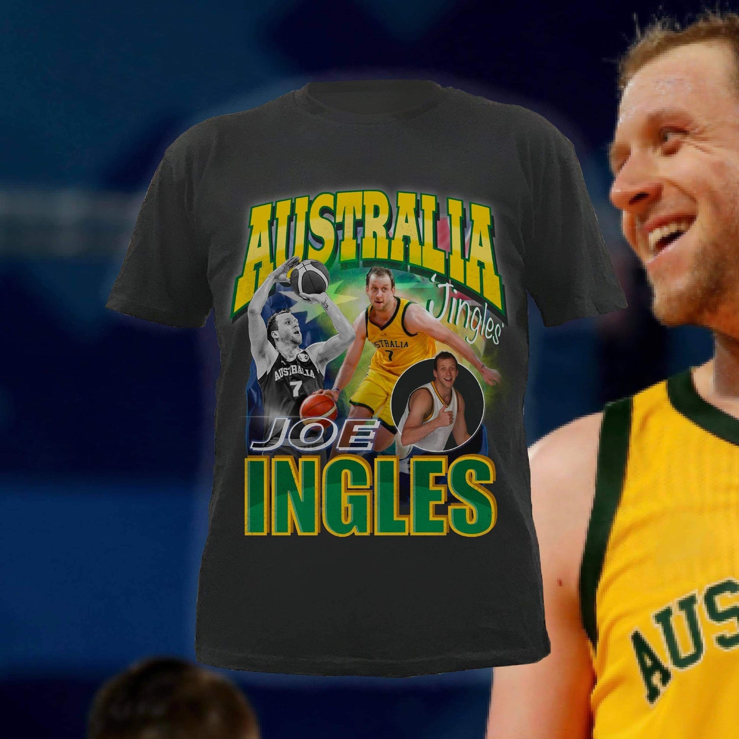 Joe “Jingles” Ingles Tee - BLACK FRONT ONLY