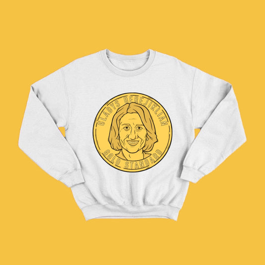 Gold standard Gladys Coin jumper - WHITE FRONT ONLY