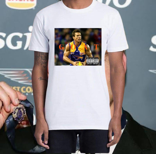 Ben Cousins GOAT tee: WHITE - FRONT ONLY